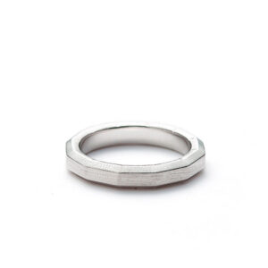 Alexander Lynggaard Hope Facet Band ring i børstet sølv -4mm