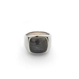 Alexander Lynggaard Hope Signet ring i sølv med obsidian