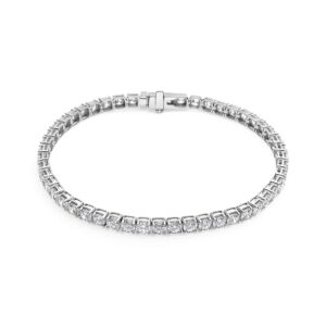 Armbånd Diamante Tennis - 14 kt guld el. hvidguld 5.64-6.72 ct TW G-H VS lab-grown diamanter
