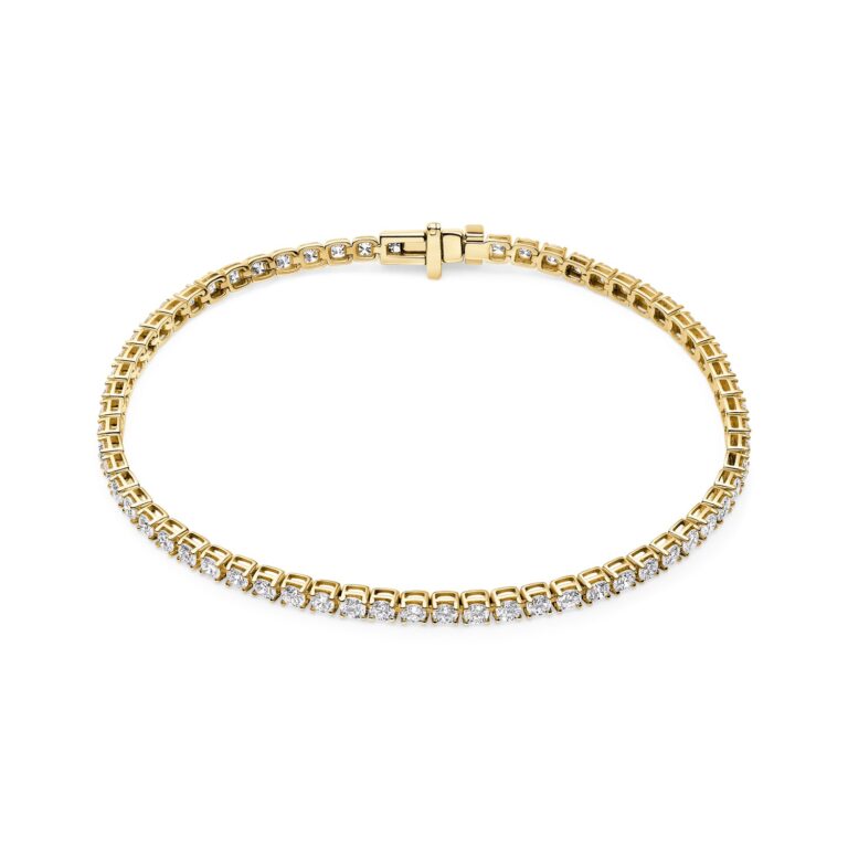 Armbånd Diamante Tennis - 14 kt. guld el. hvidguld 2.7-3.24 ct TW G-H VS lab-grown diamanter