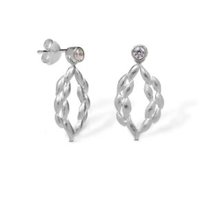 Blossom Copenhagen Forrest øreringe i sølv med cubic zirkonia