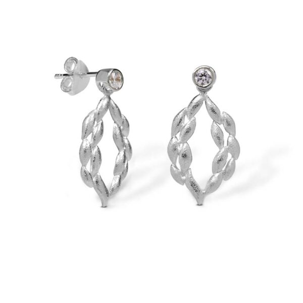 Blossom Copenhagen Forrest øreringe i sølv med cubic zirkonia