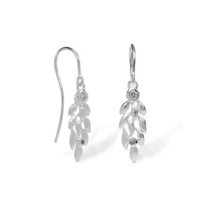 Blossom Copenhagen Forrest øreringe i sølv med med cubic zirkonia