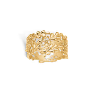 Blossom ring i 14 kt guld med blomster