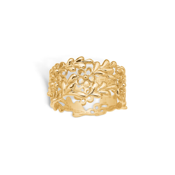 Blossom ring i 14 kt guld med blomster