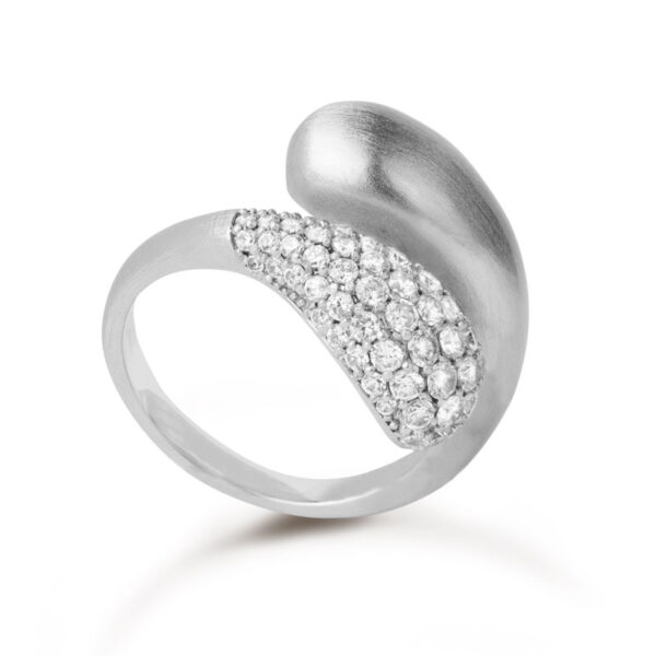 By Biehl Ocean Flow DuoSparkle ring i sølv med cz