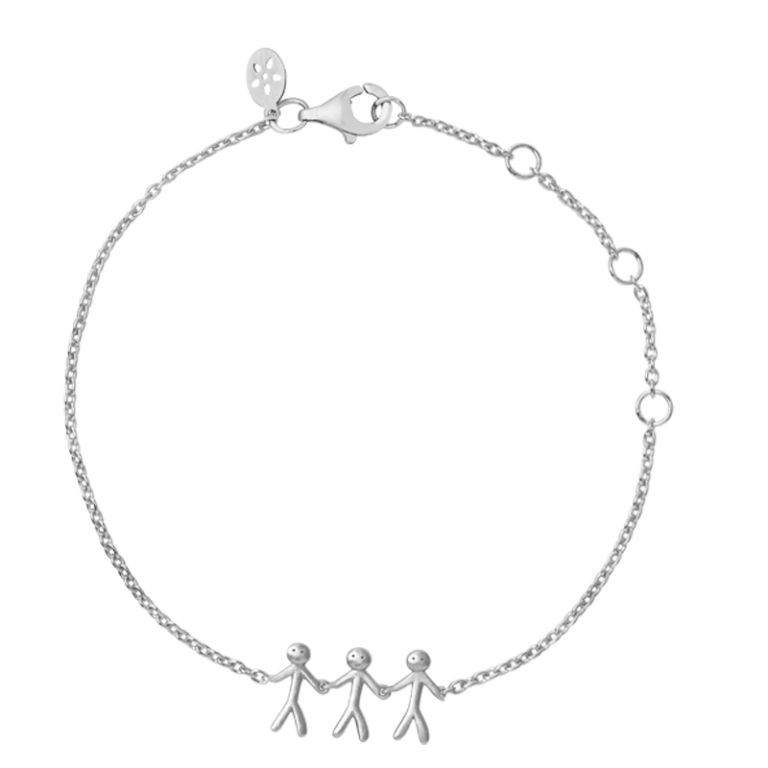 ByBiehl Family together 3 armbånd i sølv