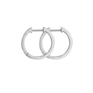 ByBiehl Grace Hoop øreringe - Medium i sølv Ø18 mm