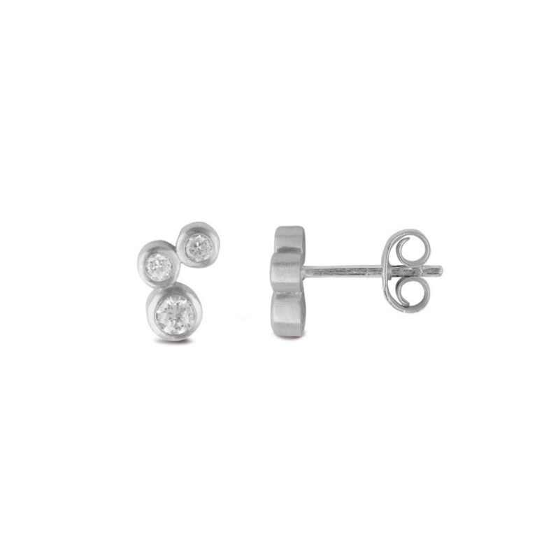 ByBiehl Stardust øreringe i sølv med zirkon og krystal