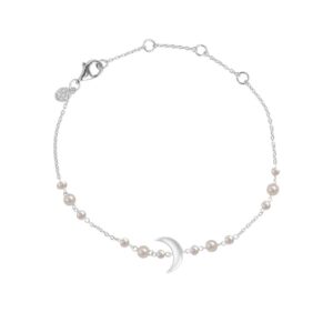 ByBiehl Summer Moon armbånd i sølv med perle