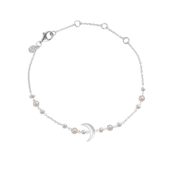 ByBiehl Summer Moon armbånd i sølv med perle
