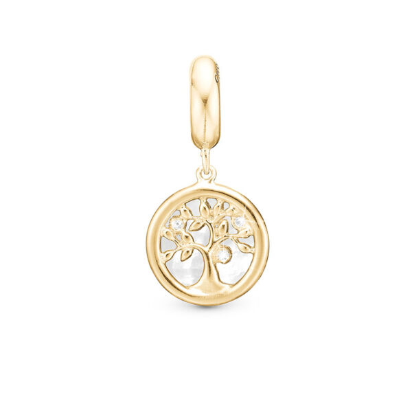 Christina Tree of Life forgyldt charm til sølv armbånd