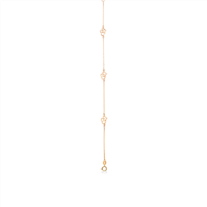 Double Heart 8 Karat Guld Armbånd fra Scrouples 602453