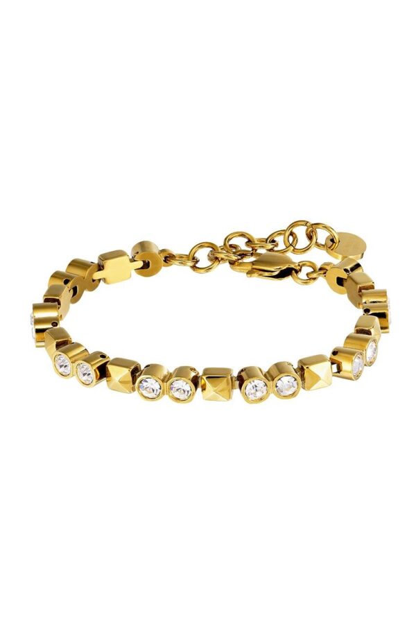 Dyrberg/Kern Rockstud Armbånd, Farve: Guld, Onesize, Dame