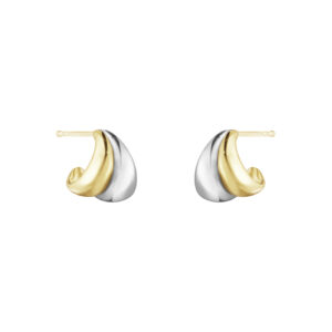 Georg Jensen Curve Ørering Lille 501A, sølv og guld