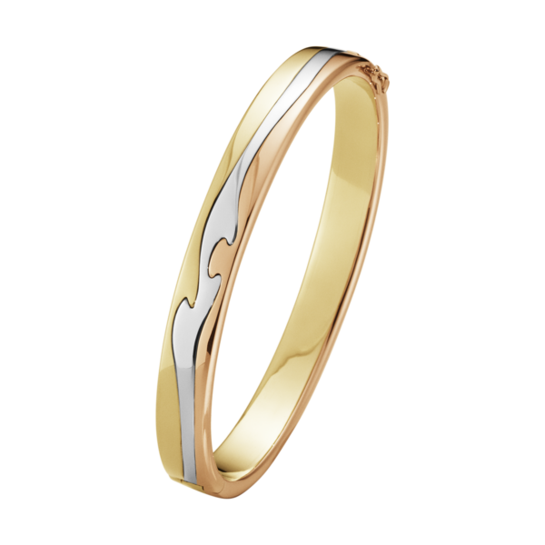 Georg Jensen Fusion Large Armring i 18 Karat Guld