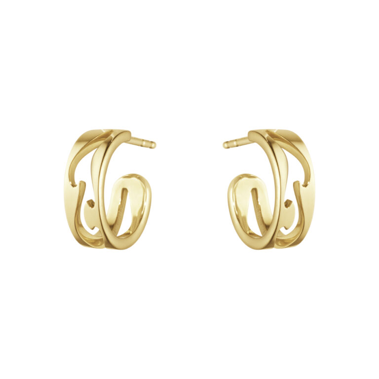 Georg Jensen Fusion øreringe i 18 kt. guld