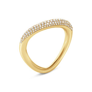 Georg Jensen Offspring 18 kt. guld ring 1433A med diamanter 0,35 ct