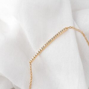 Henrik Ørsnes Design 18 Karat Guld Armbånd med Diamanter 0,14 Carat TW/SI