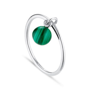 Jane Kønig Bermuda Malachite ring, sølv