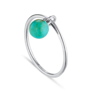 Jane Kønig Bermuda Turquoise ring, sølv