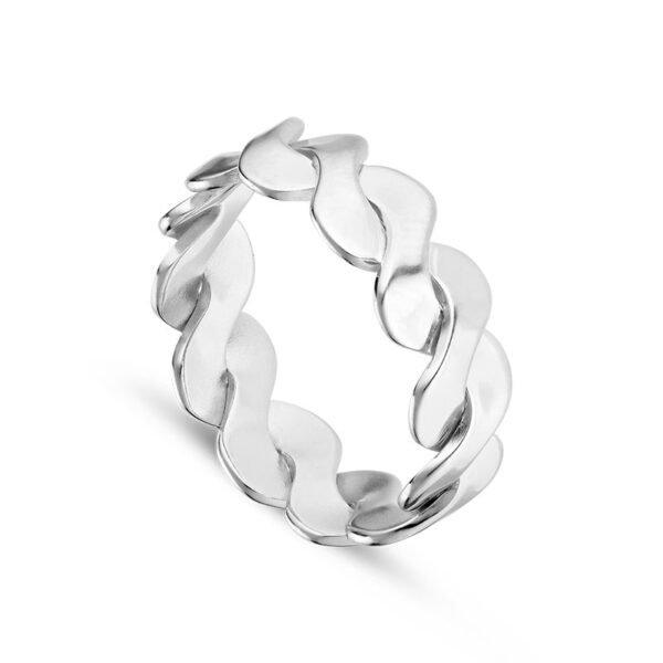 Jane Kønig Small Wavy Sølv Ring