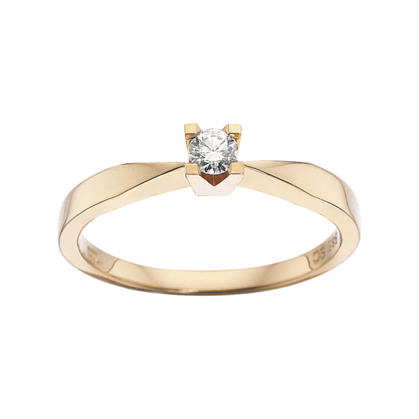 Kleopatra Ring 0,10 ct. i 14 Karat Guld fra Scrouples