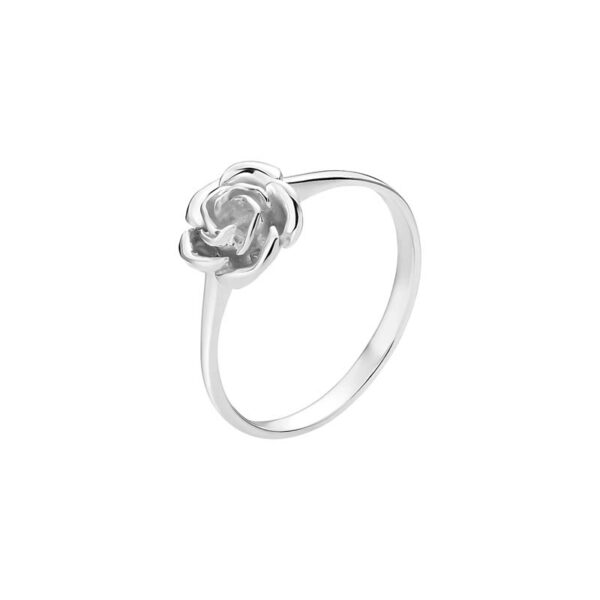 Lund Copenhagen ring i sølv med rose