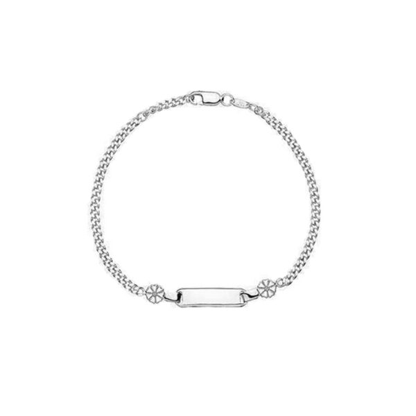 Lund Copenhagen sølv Marguerit Armbånd 2x5 mm