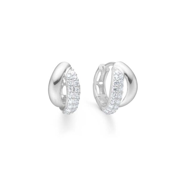 Mads Z Celia øreringe i sølv med cubic zirkonia