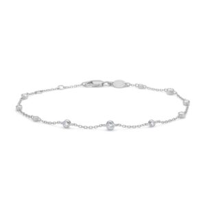 Mads Z Endless Allure armbånd i sølv med hvid topas