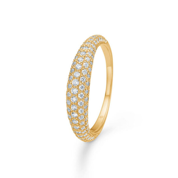 Mads Z Half-Moon 14 kt guld diamant ring