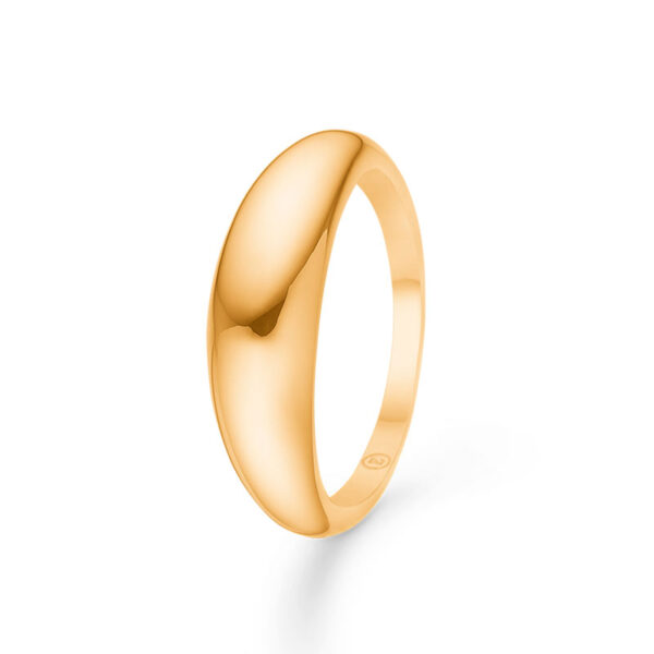 Mads Z Half Moon 14 kt guld ring, stor