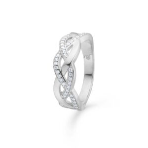 Mads Z Lina ring i sølv med cubic zirkonia