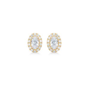 Mads Z Stellar øreringe i 8 kt guld med cubic zirkonia