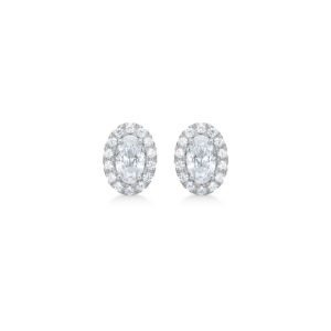 Mads Z Stellar øreringe i sølv med cubic zirkonia