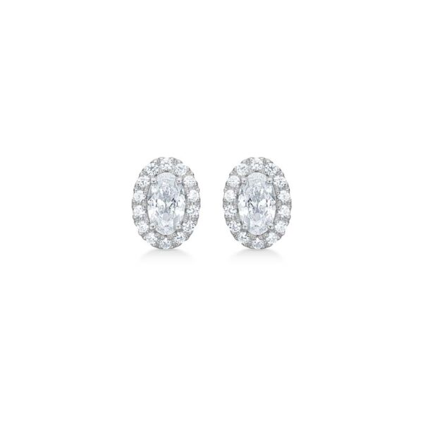 Mads Z Stellar øreringe i sølv med cubic zirkonia