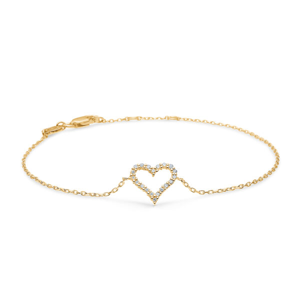 Mads Z Tender Heart 14 kt. guld armbånd med brillanter 0,12 ct.