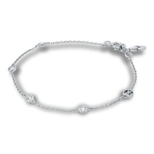 Michael Kors Brilliance armbånd i sølv med cubic zirkonia