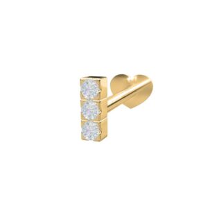 Nordahl Andersen Pierce52 14 Karat Guld Ørering med Brillanter 0,012 Carat TC/VS1