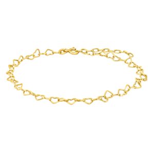 Nordahl Jewellery Spring52 ankelkæde i forgyldt sølv