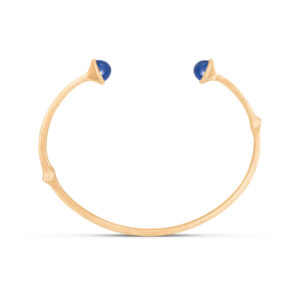 OLE LYNGGAARD COPENHAGEN Nature 18 kt. guld armring med lapis lazuli