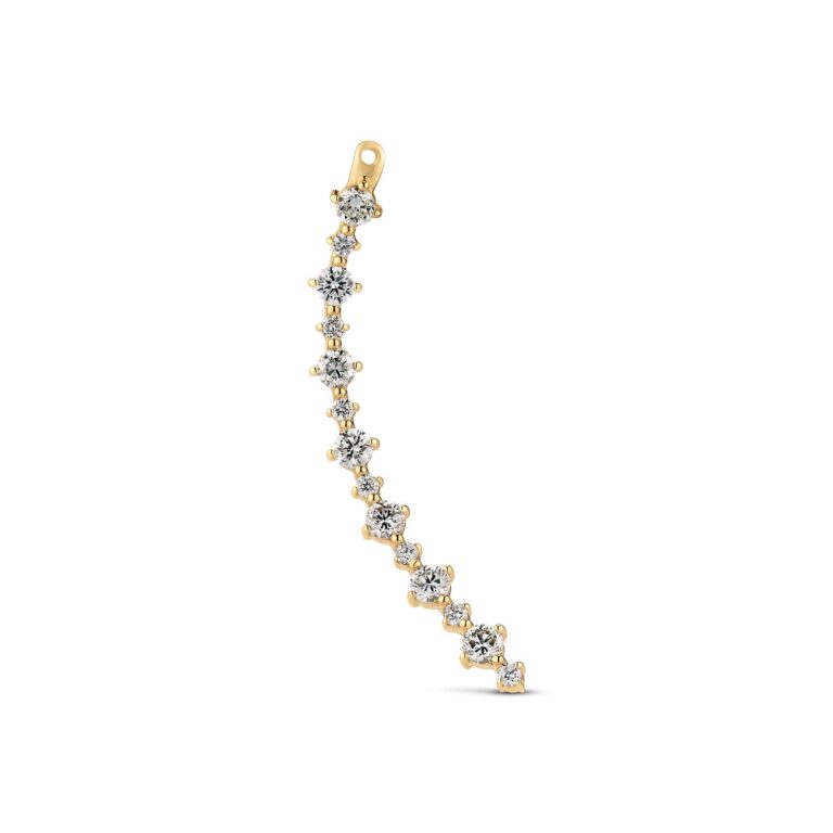 Ørering Brina Lungo Charm Right - 14 kt. guld el. hvidguld 0.72 ct TW G-H VS lab-grown diamanter