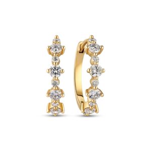 Øreringe Brina Creolo - 14 kt. guld el. hvidguld 0.85 ct TW G-H VS lab-grown diamanter