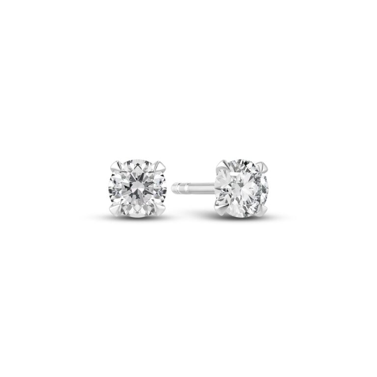 Øreringe Venice Solitaire - 14 kt. guld el. hvidguld 0.22-3.00 ct TW G-H VS lab-grown diamanter