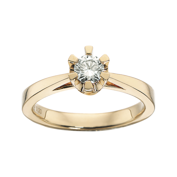 Prinsesse Ring 0,30 ct. i 14 Karat Guld fra Scrouples