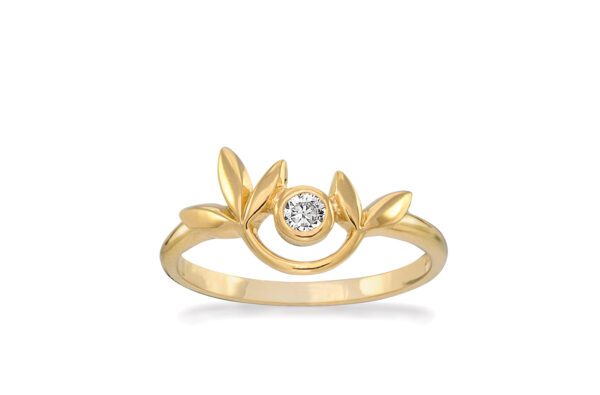 Rabinovich Leafy Glaze Forgyldt Sølv Ring