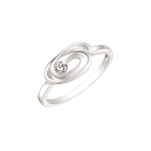 Rhodineret Sølv Ring fra Støvring Design 12237064