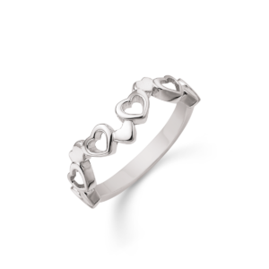 Rhodineret Sølv Ring fra Støvring Design 12249997