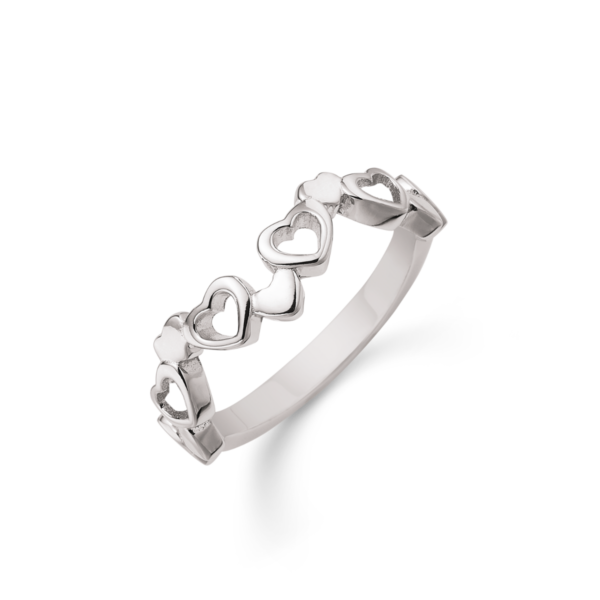 Rhodineret Sølv Ring fra Støvring Design 12249997